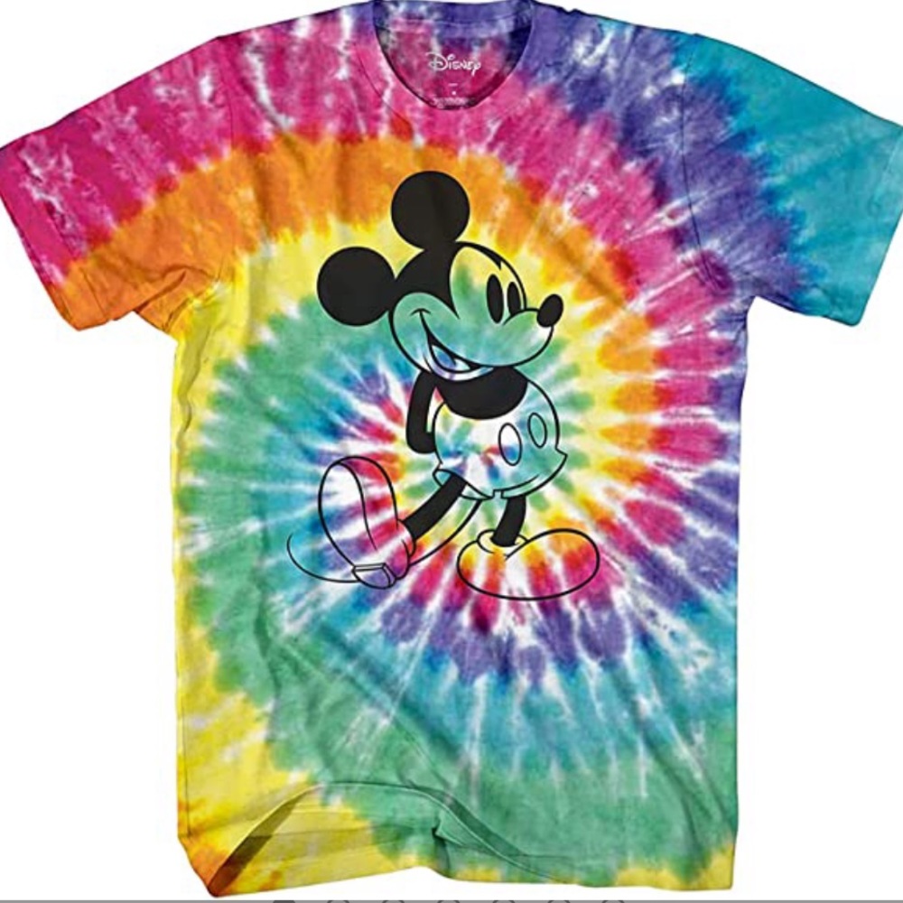Disney Mickey Mouse Shirt - Classic Mickey Mouse Tie Dye Tee Shirt